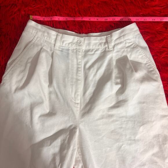 Womens Ralph Lauren White Pleated Slacks Size 12 - Picture 2 of 4